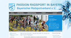 Desktop Screenshot of bayerischer-radsportverband.de