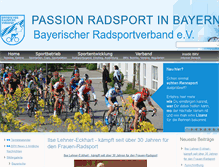 Tablet Screenshot of bayerischer-radsportverband.de